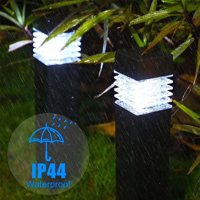 Solar Light Outdoor LED Garden Pathway Lamp Decor Waterproof Lawn Lights For Patio Yard Walkway