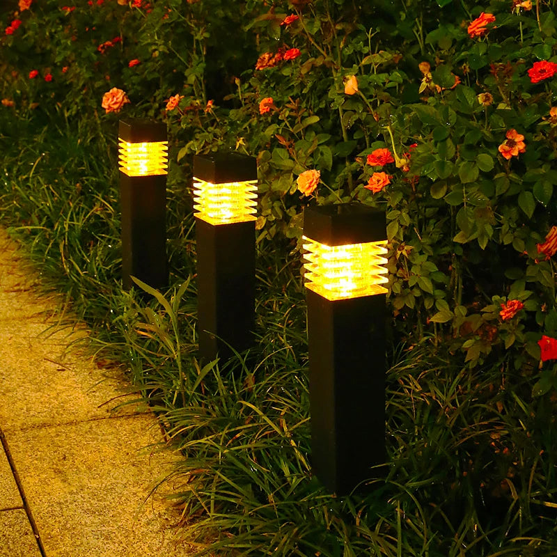 Solar Light Outdoor LED Garden Pathway Lamp Decor Waterproof Lawn Lights For Patio Yard Walkway