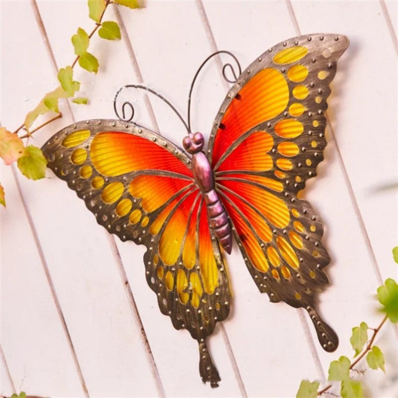 Blue Butterfly Garden Outdoor Wall Decorations